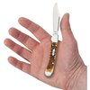 Case Cutlery Knife, Case Jigged Antique Bone Mini CopperLock 52849